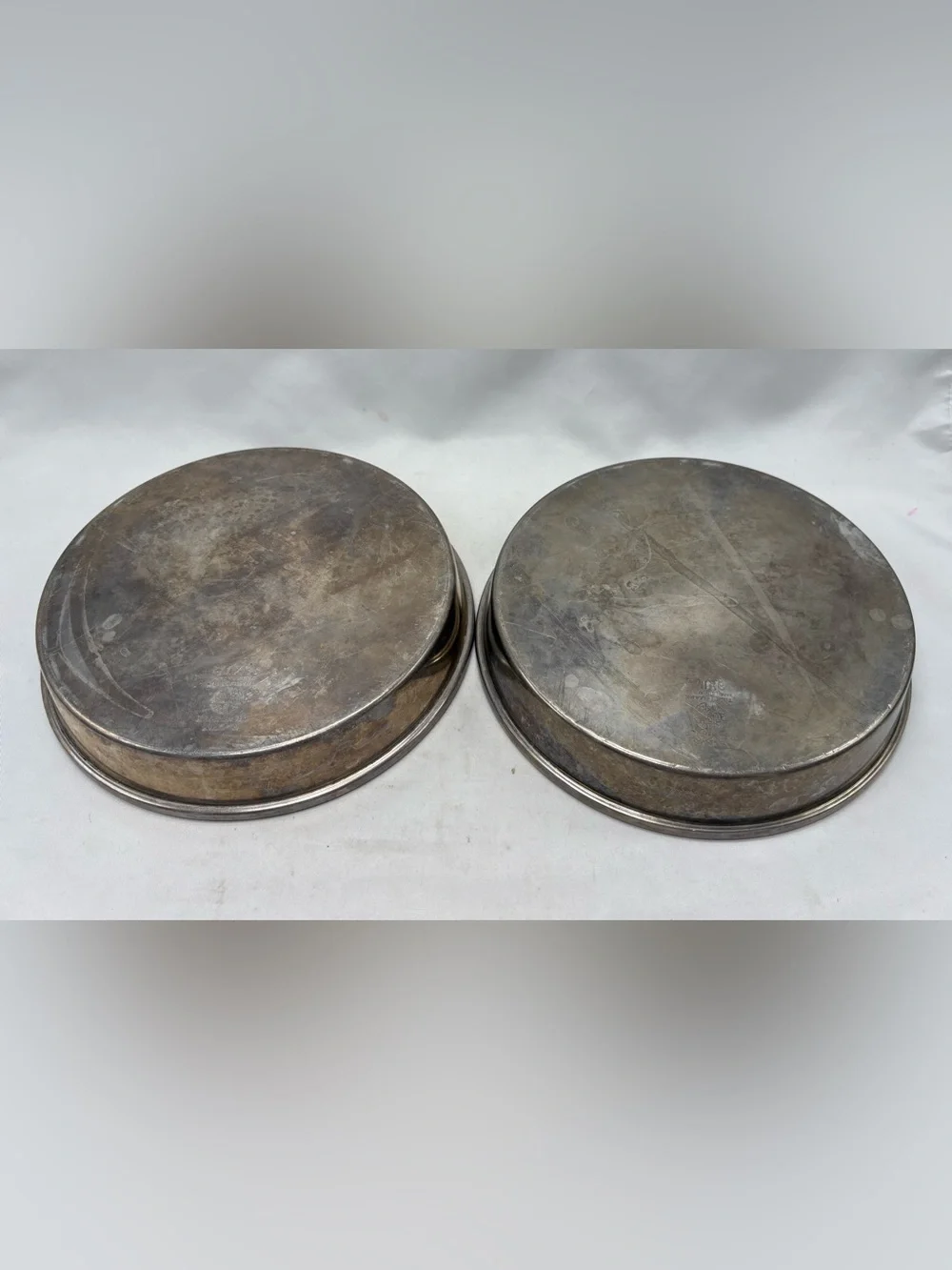 Wear-Ever 2713 Aluminum Round Layer Cake Pan USA 8”x1.5'' Made In USA (LOT OF 2)